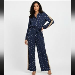 FARM Rio Navy and Evil Eye Jumpsuit